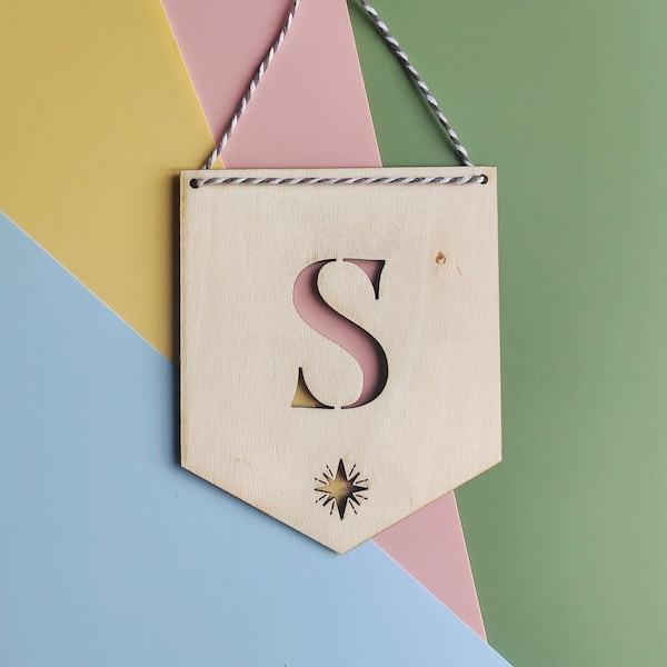 Initial Wall Hanging Etsy