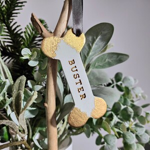 Dog Bone Hanging Keepsake - Personalised Pet Name, Fur Baby Gift, Gift For The Dog, Beloved Pet Decoration, Dog Lover, Mans Best Friend