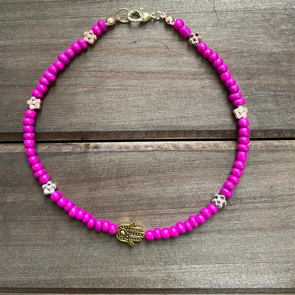 Lotus Anklet - Etsy