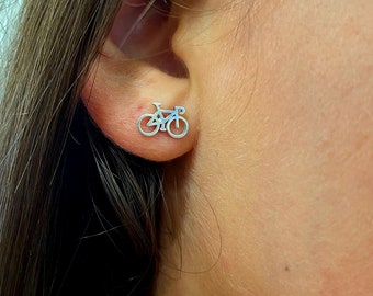 Road bike earrings, gravel earrings, road bike, cycling jewelry, gravel jewelry.