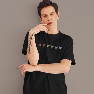 Subtle Pride Shirt Butterfly Shirt Subtle LGBT Shirt LGBTQ Discreet Pride Merch Queer Shirt Gay Pride Month LGBTQ Shirt Coming Out Gift