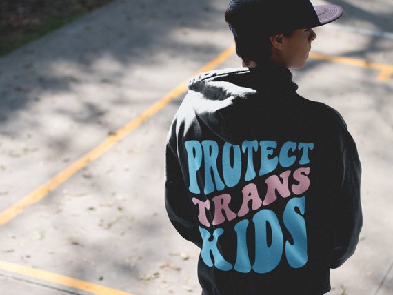 Subtle Trans Pride Shirt Protect Trans Kids Transgender MTF Trans Aesthetic Clothes MTF Transgender Shirt LGBTQ Discreet Pride Clothing
