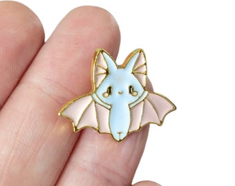 Cute bat pin soft enamel badge