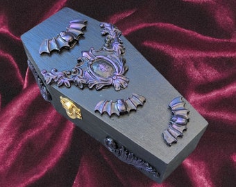 Vintage baroque style wooden handmade box