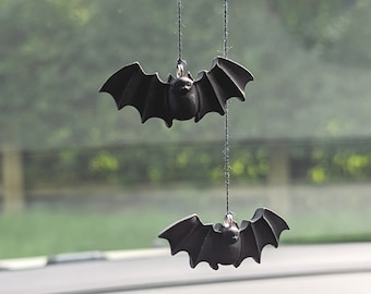 Bat car mirror hanging accessories clay