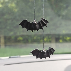 Bat car mirror hanging accessories clay
