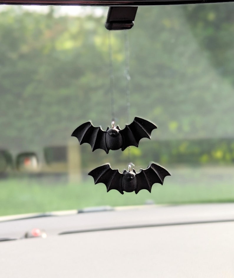 Bat car mirror hanging accessories clay image 4