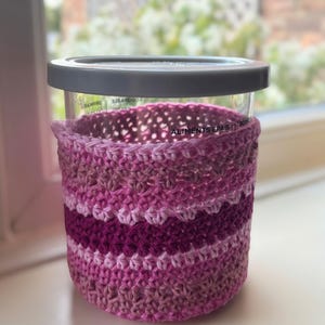 Ninja Creami cosy ice cream tub Crochet pattern digital
