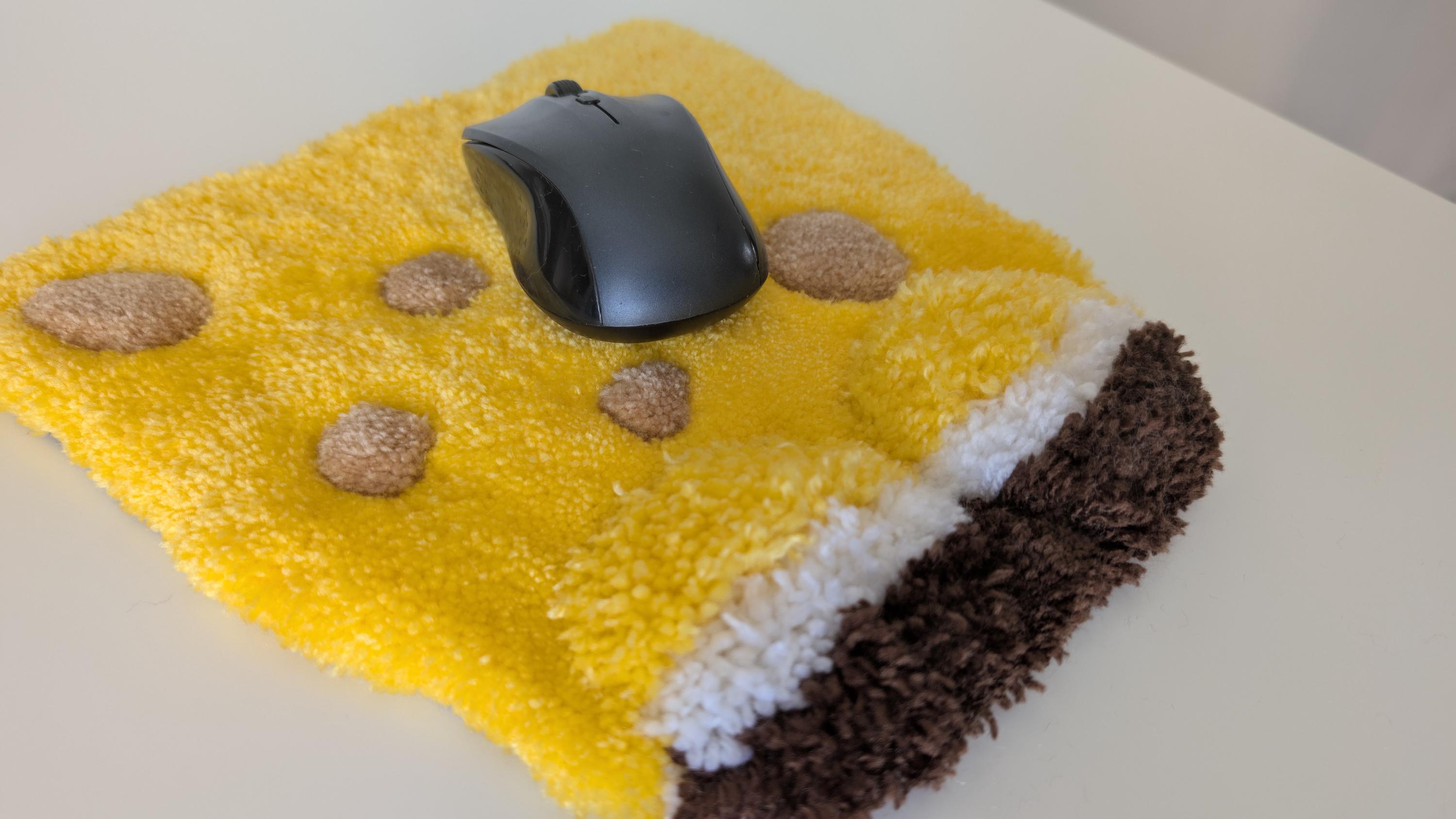 Mouse Pad Tuft Rug Booty Mousemat Pad Fun Tufted Handmade Gamer Office Table Desk Wrist ...