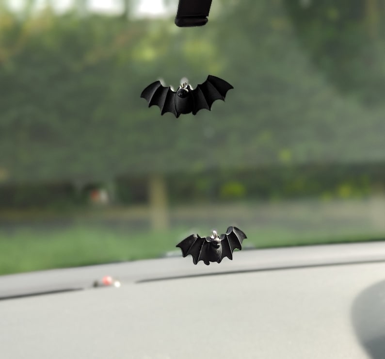 Bat car mirror hanging accessories clay image 5