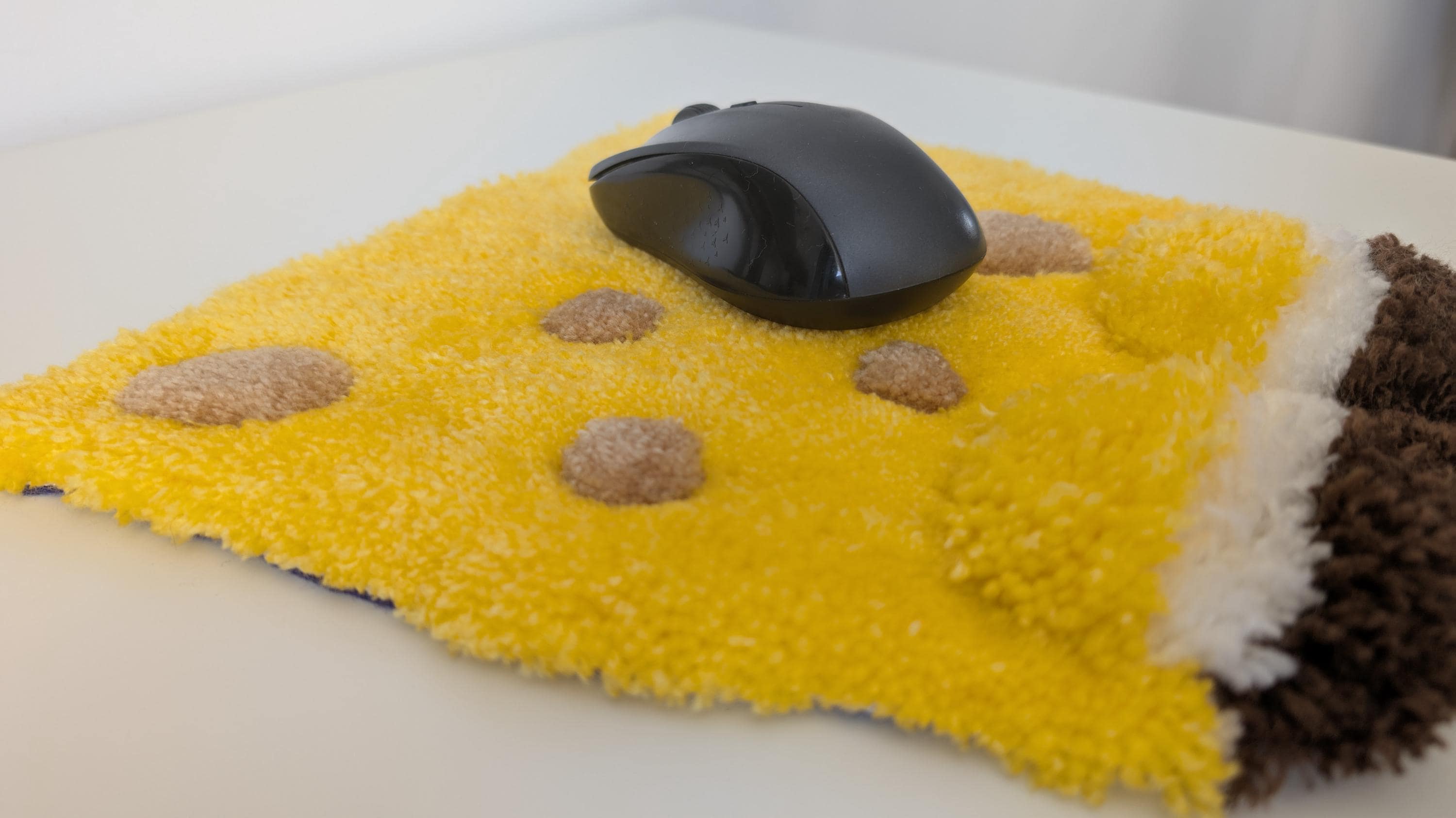 Mouse Pad Tuft Rug Booty Mousemat Pad Fun Tufted Handmade Gamer Office Table Desk Wrist ...