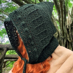 Woodland Elf hood druid fairy hat winter hooded warm