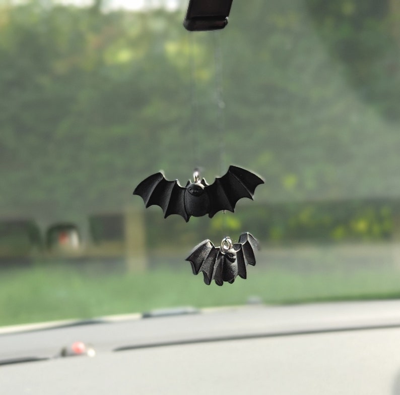 Bat car mirror hanging accessories clay image 3