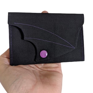 Bat wing card wallet purse business cards coins money