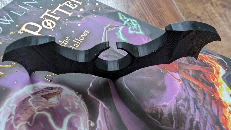 Book bat holder thumb page 3D nerd gift image 7