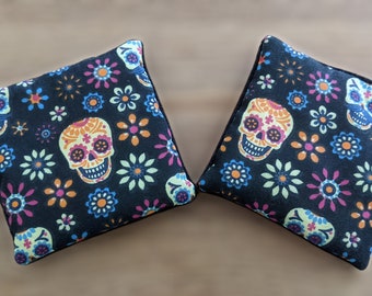 Sugar skulls pocket hand warmer heat pack fall winter autumn cold hands reusable microwavable