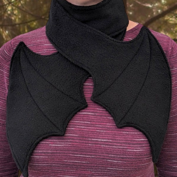 Bat snuggle fleece scarf