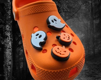 Croc charms Halloween pumpkin ghost cute scary 3D