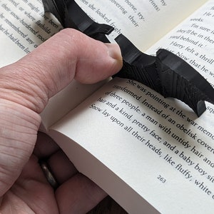 Book bat holder thumb page 3D nerd gift image 6