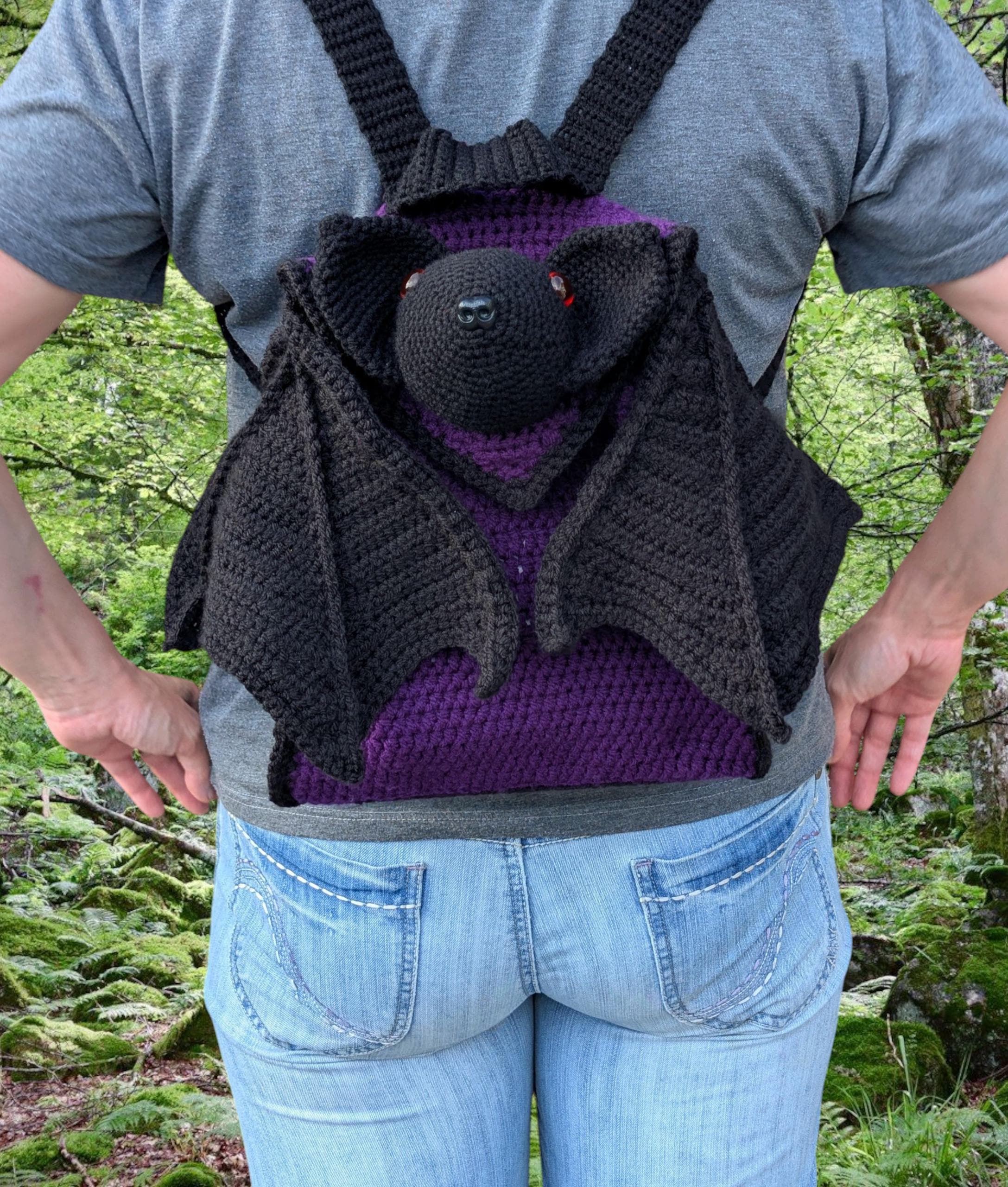 Batpack Crochet Pattern Large Backpack Pdf - Etsy