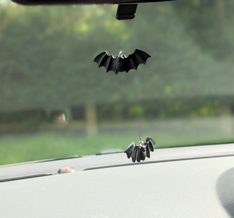 Bat car mirror hanging accessories clay image 6