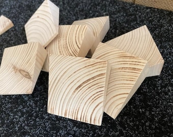 Holzkunst Wandbild Dekor Holzmosaik Akustik Panel Schallabsorber "Fai da te" Einzelne Holzstücke Handgefertigt in Deutschland