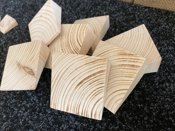 Holzkunst Wandbild Dekor Holzmosaik Akustik Panel Schallabsorber "Do It Yourself" Einzelne Holzstücke Handgefertigt in Deutschland
