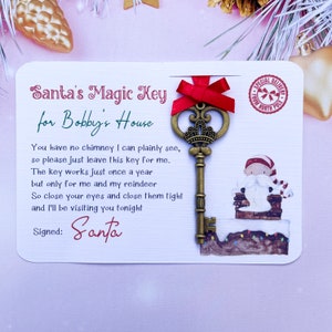 Santa’s Magic Key, Santa Gift, Christmas Eve box filler, tradition gift from Father Christmas