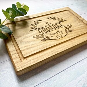 Cutting Board Personalised to your Family, Monogram Chopping Board