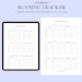 Running Tracker Printable, Running Diary, Minimalist Running Log Template, Cardio Training Log ...