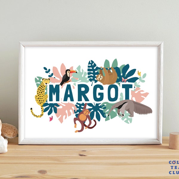 Jungle Nursery Art Etsy