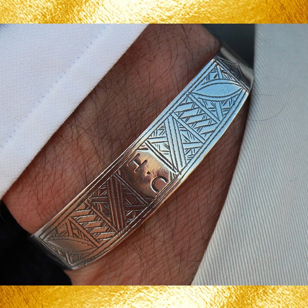 Tuareg Silver Bracelet, Mens bracelet, Silver bracelet, Sterling silver bracelet, Sterling bracelet, Bracelet femme, Bracelet homme