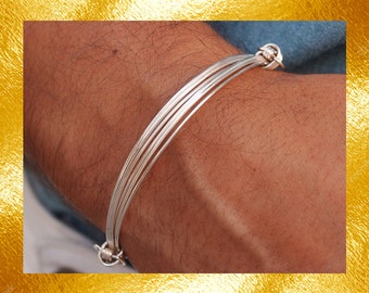 Slim Knots Silver Bracelet, silver bracelet, sterling silver bracelet, sterling bracelet, bracelet femme, bracelet homme, boho bracelet