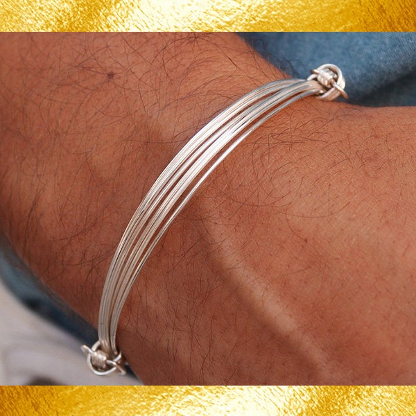 Slim Knots Silver Bracelet, silver bracelet, sterling silver bracelet, sterling bracelet, bracelet femme, bracelet homme, boho bracelet