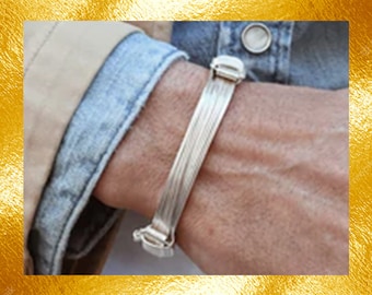 Premium Knot Silver Bracelet, Mens bracelet, Silver bracelet, Sterling silver bracelet, Sterling bracelet, Bracelet femme, Bracelet homme