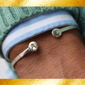 Customizable Silver Ball Bracelet, Personalized Bracelet