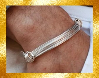 Knots Silver Bracelet, Mens bracelet, Silver bracelet, Sterling bracelet, Bracelet femme, Bracelet homme, Gift for him, Gift for her