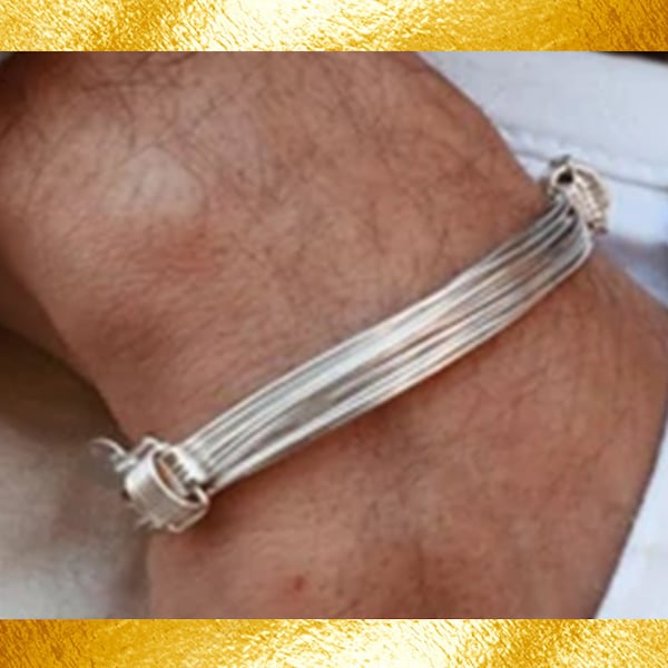 Nodi Bracciale d'argento, Bracciale da uomo, Bracciale d'argento, Bracciale Sterling, Bracciale femme, Bracciale homme, Regalo per lui, Regalo per lei