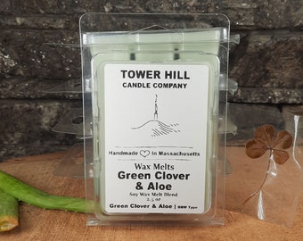 Wax Melts | Green Clover & Aloe | BBW Type | Tower Hill Candle Company