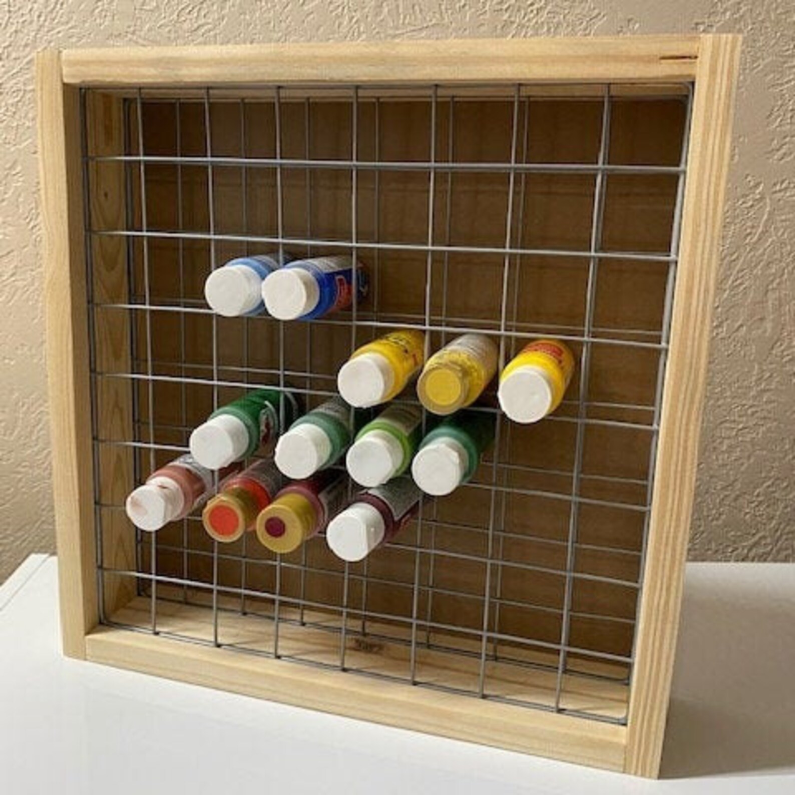 Craft Paint Storage Rack Acrylic Paint Organizer 2 oz Paint Etsy