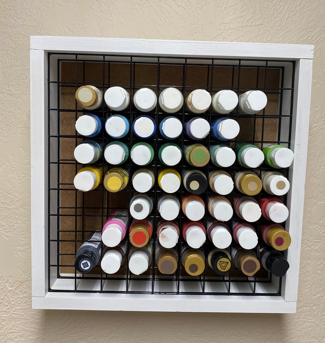 Craft Paint Storage Rack Acrylic Paint Organizer 2 oz Paint Etsy