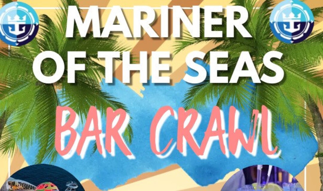 Royal Caribbean Mariner of the Seas Bar Crawl Card Etsy