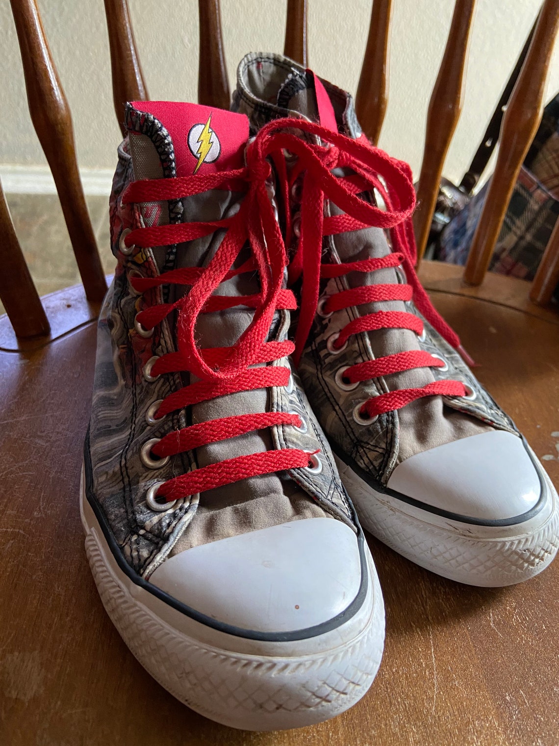 Converse All Star Flash DC Comics High Top Shoes Unisex Etsy