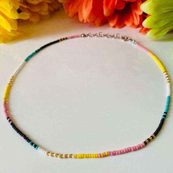 Belly's Necklace - The Summer I Turned Pretty, Belly Conklin's Custom TSITP Beaded Necklace, Colorful TSITP Inspired Seed Bead Necklace