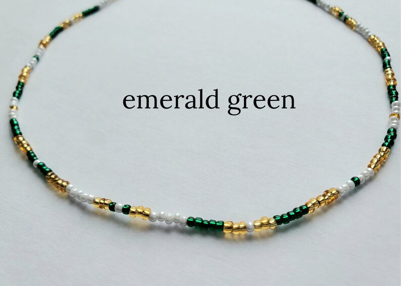 Beaded Necklace Beaded Choker Colorful Beaded Choker Necklace Seed Bead Necklace Minimalist Beaded Necklace Custom Gold Beaded Necklace