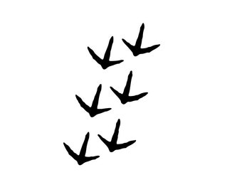Turkey Tracks Decal - Etsy