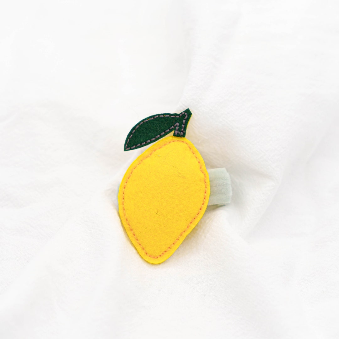 Lemon Hair Clip for Toddler Large Alligator Clip Little Girls Etsy