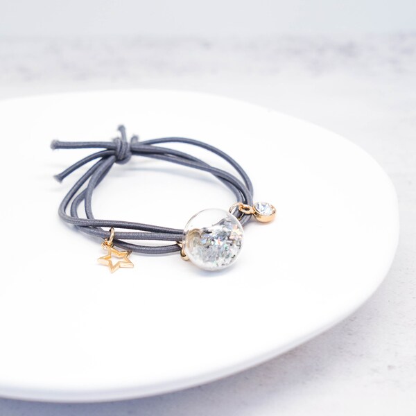 braided hair tie bracelet