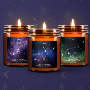 12 x Edytowalna etykieta na świecę, Etykiety zodiaku, Etykiety na świecę znaku zodiaku, Konstelacja, Etykieta na świecę astrologiczną, Szablon etykiety zodiaku, Świeca