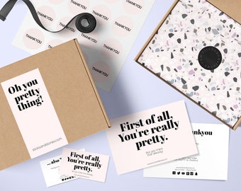 Branded Packaging Templates, Editable Branded Packaging Template Bundle, Editable Box Label, Packaging Design, Packaging Design